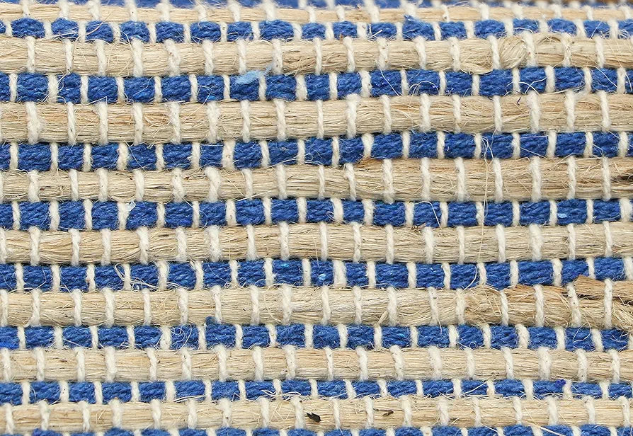THE HOME TALK Natural Handcrafted Jute Rug 60X90 CM|Traditional Carpet For Living Room,Kitchen,Entryway,Bedroom,Dining Room|Rustic Bohemian Decor|Durable,Sustainable,Anti-Skid Carpets for Centre Table